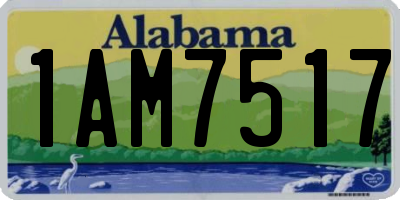 AL license plate 1AM7517