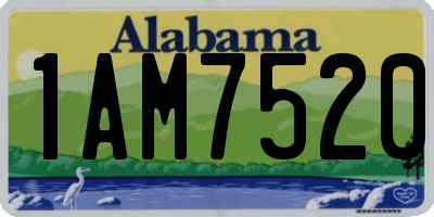 AL license plate 1AM7520