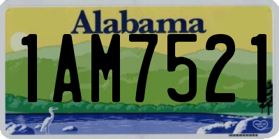 AL license plate 1AM7521