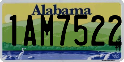 AL license plate 1AM7522