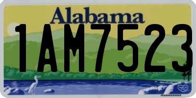 AL license plate 1AM7523