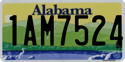 AL license plate 1AM7524