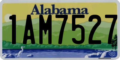 AL license plate 1AM7527