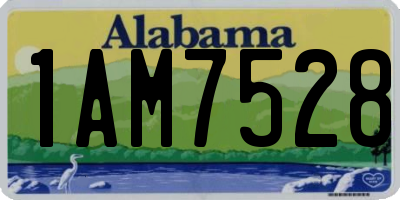 AL license plate 1AM7528