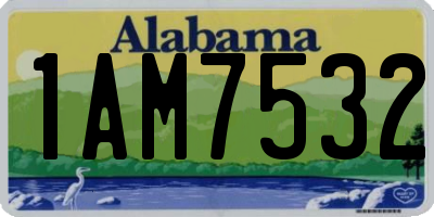 AL license plate 1AM7532
