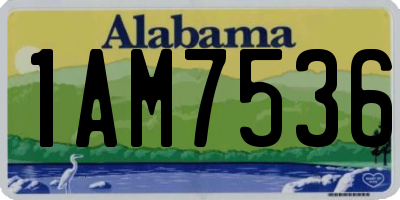 AL license plate 1AM7536