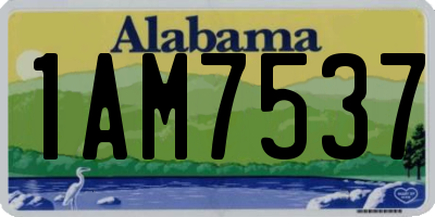 AL license plate 1AM7537