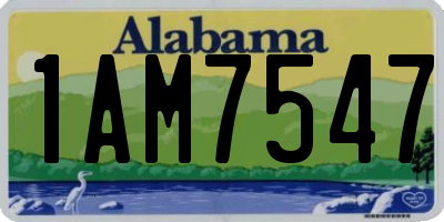 AL license plate 1AM7547