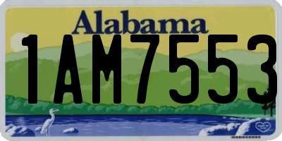AL license plate 1AM7553