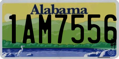 AL license plate 1AM7556