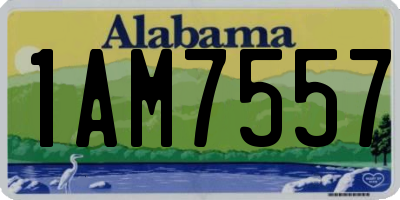 AL license plate 1AM7557