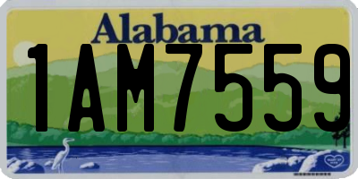 AL license plate 1AM7559