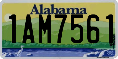 AL license plate 1AM7561