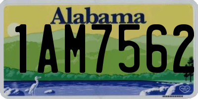 AL license plate 1AM7562