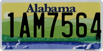 AL license plate 1AM7564