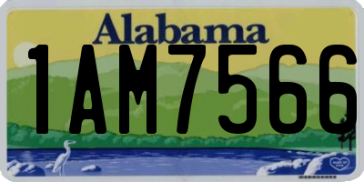 AL license plate 1AM7566