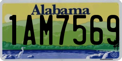 AL license plate 1AM7569