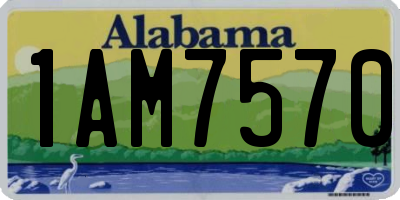 AL license plate 1AM7570