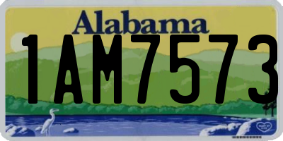 AL license plate 1AM7573