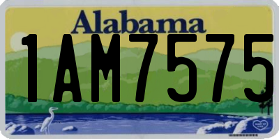 AL license plate 1AM7575