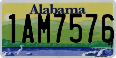 AL license plate 1AM7576