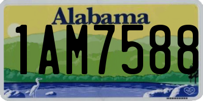 AL license plate 1AM7588