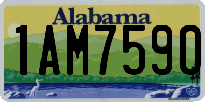 AL license plate 1AM7590