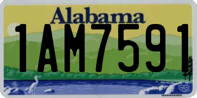 AL license plate 1AM7591