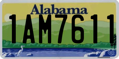 AL license plate 1AM7611