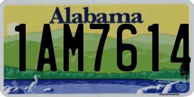AL license plate 1AM7614