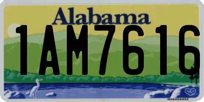 AL license plate 1AM7616