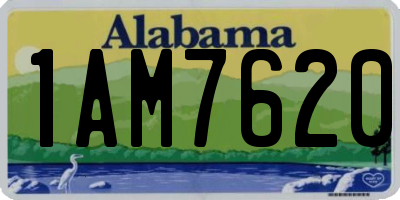AL license plate 1AM7620