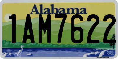 AL license plate 1AM7622