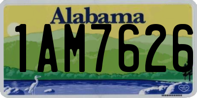 AL license plate 1AM7626