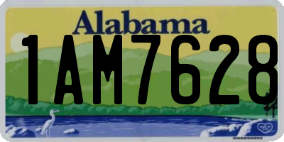 AL license plate 1AM7628