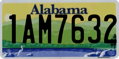 AL license plate 1AM7632