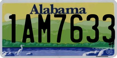 AL license plate 1AM7633