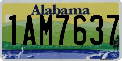 AL license plate 1AM7637