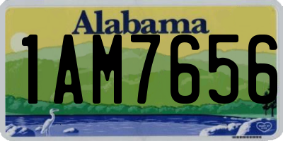 AL license plate 1AM7656