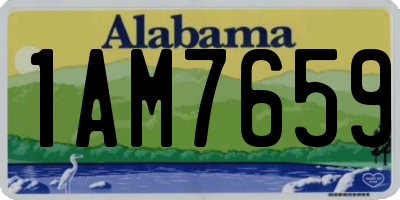 AL license plate 1AM7659