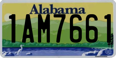AL license plate 1AM7661