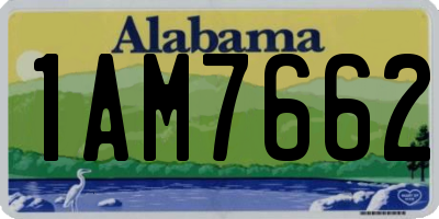 AL license plate 1AM7662