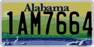 AL license plate 1AM7664