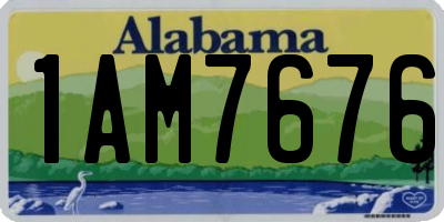 AL license plate 1AM7676