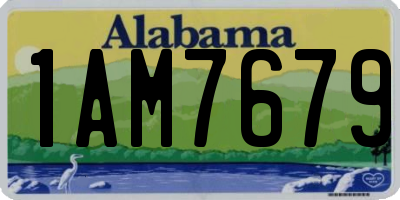 AL license plate 1AM7679