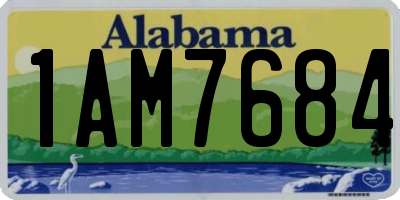AL license plate 1AM7684