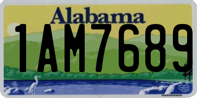 AL license plate 1AM7689
