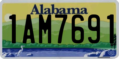 AL license plate 1AM7691