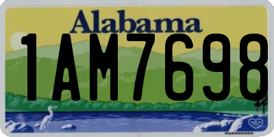 AL license plate 1AM7698