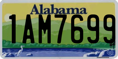 AL license plate 1AM7699